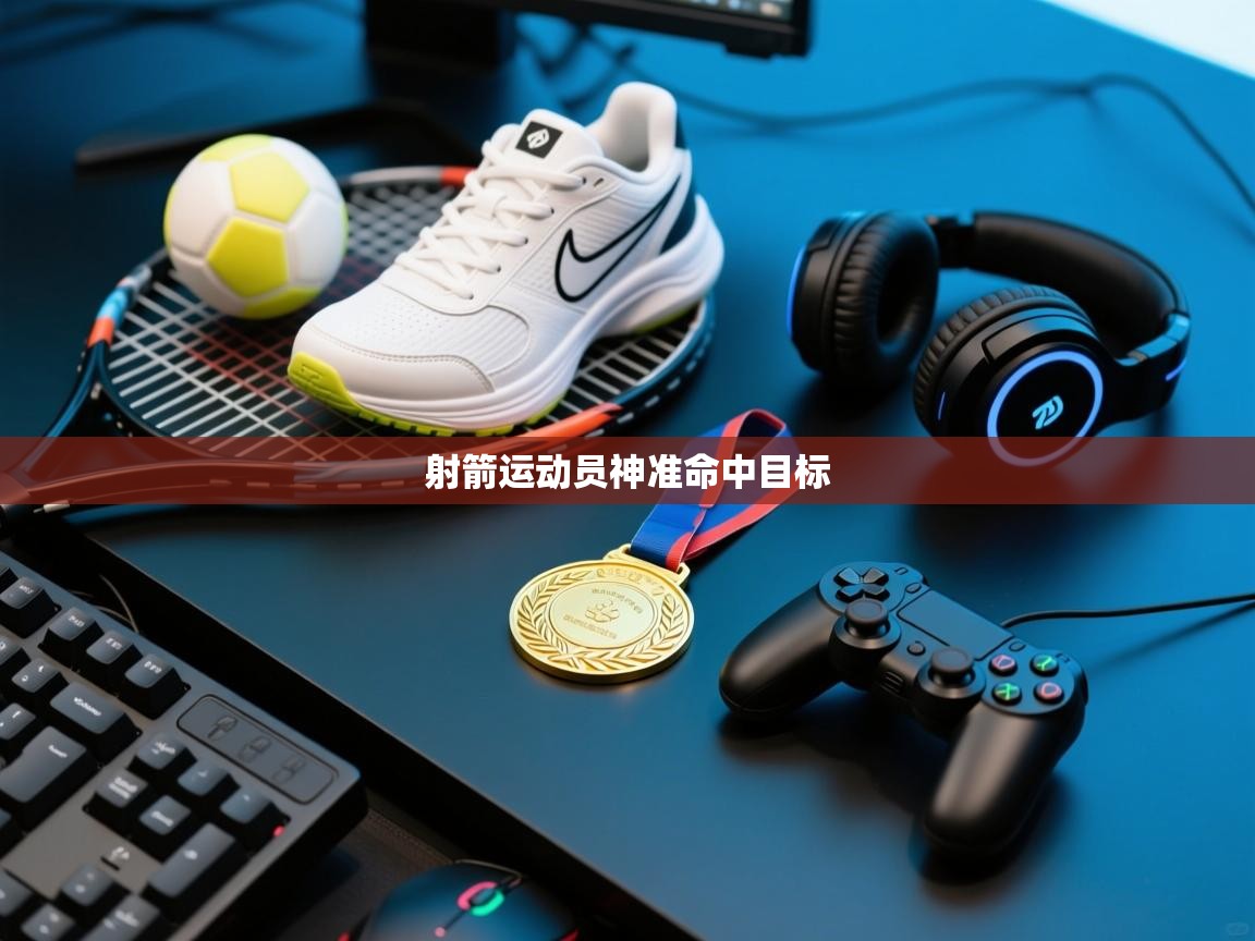 射箭运动员神准命中目标